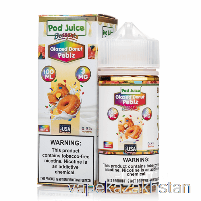 Vape Smoke Glazed Donut Peblz - Pod Juice - 100mL 6mg